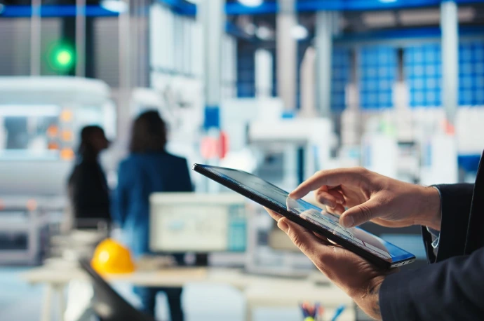 Software gestionale per impiantisti - tecnico utilizza Odoo da tablet in cantiere